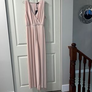 Massimo Dutti pink chiffon pant suit NWT
